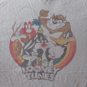 VTG 90s Looney Tunes Shirt Adult 3XL Short Sleeve Crew Neck Graphic Print